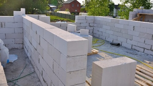 Кладка газосиликатных блоков в Слониме