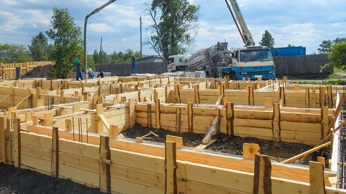 Свайный фундамент с ростверком в Слониме
