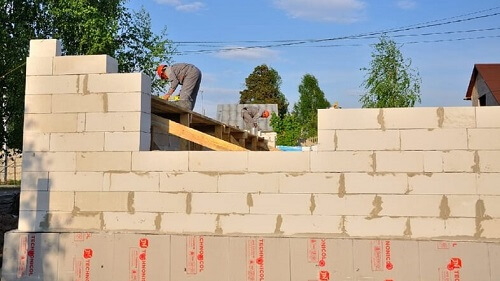 Укладка газосиликатных блоков в Слониме